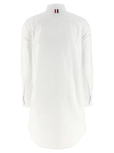 Thom Browne Classic Cotton Poplin Shirt For Women In White