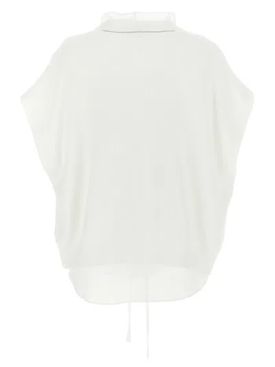 Brunello Cucinelli Layered English Rib Knit Cardigan