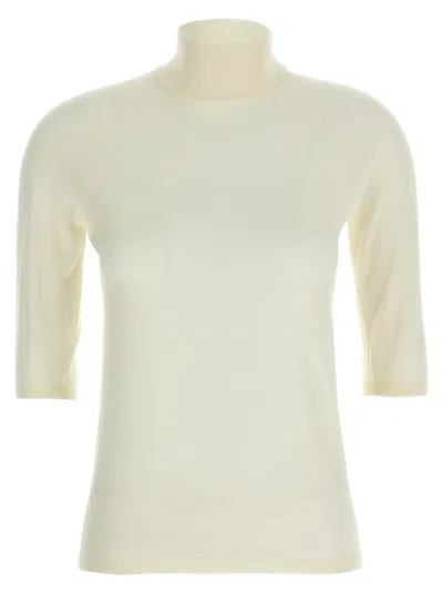 Max Mara White Cecina Turtleneck Sweater
