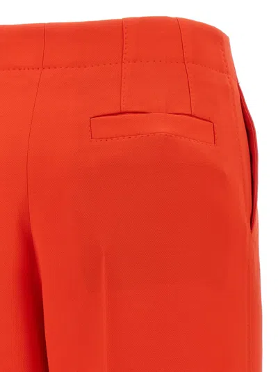 Brioni Wool-silk Pants In Red