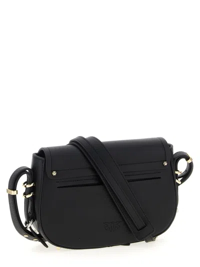 Pinko Saddle Mini Crossbody Bags Black