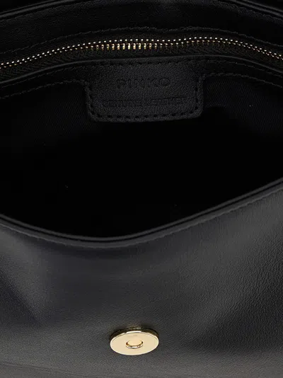 Pinko Saddle Mini Crossbody Bags Black