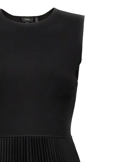 Theory Admiral Crepe Sleeveless Dress In Black