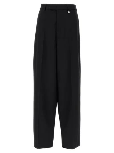 Giuseppe Di Morabito Straight Leg Stretch Wool Trousers In Black