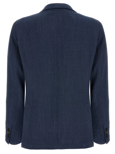 Pal Zileri 'brera' Blazer Button Cuffs In Blue