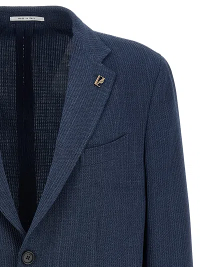 Pal Zileri 'brera' Blazer Button Cuffs In Blue