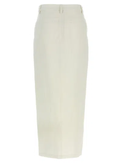 Brunello Cucinelli Midi Length Wrap Skirt With Back Pocket