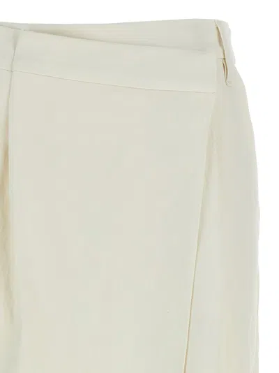 Brunello Cucinelli Midi Length Wrap Skirt With Back Pocket