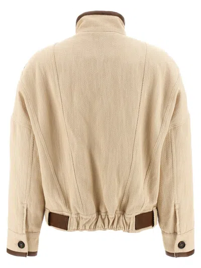Pinko Babilonia Casual Jackets And Parka Beige In Pink