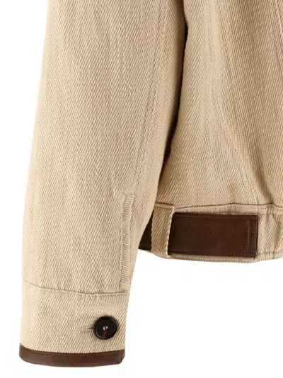 Pinko Babilonia Casual Jackets And Parka Beige In Pink