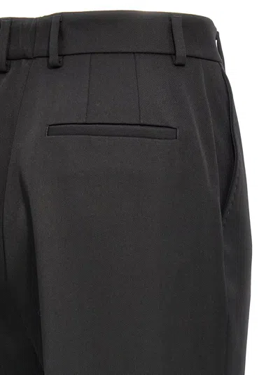 Dolce & Gabbana Tailored Wool Trousers With Ironed Pleat In Black