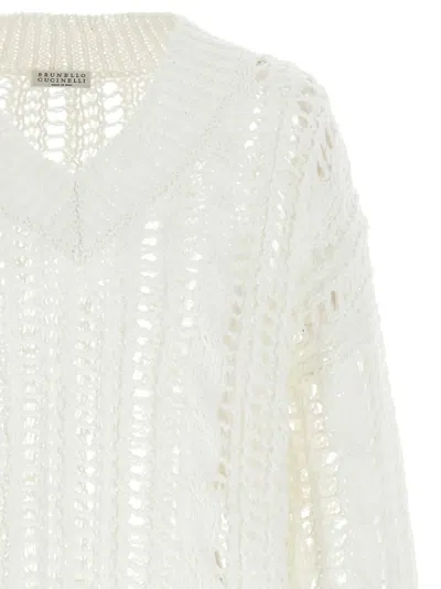 Brunello Cucinelli Crochet Sweater Sweaters And Cardigans