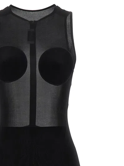 Jean Paul Gaultier 'the Black Conical' Dress In Black