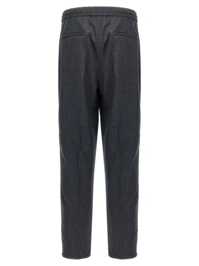 Brunello Cucinelli Man Pants Grey Size 42 Virgin Wool In Gray
