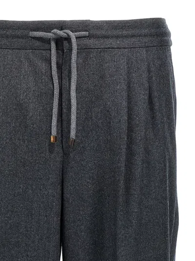 Brunello Cucinelli Man Pants Grey Size 42 Virgin Wool In Gray