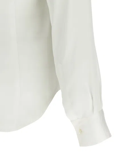 Dsquared2 'paris Bow' High Neck Shirt In Neutral