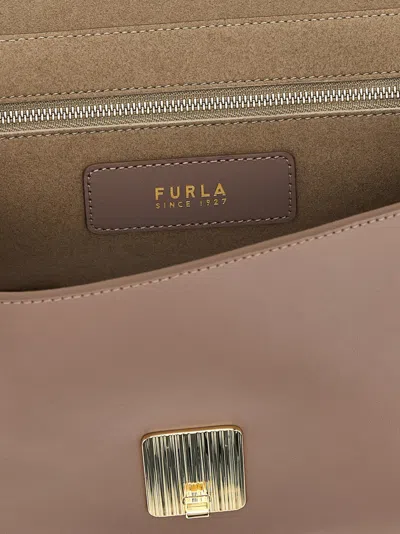 Furla Adjustable Chain Strap Shoulder Bag With Gold-tone Hardware