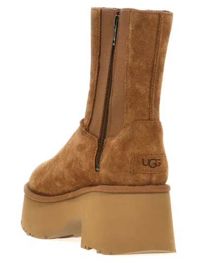Ugg Classic Twin Seam New Heights Ankle Boots In Brown