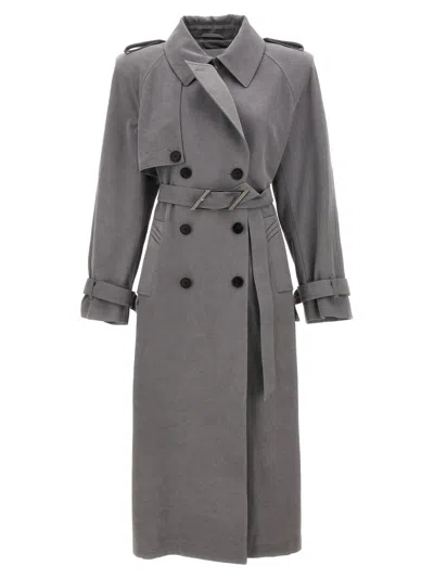 Attico Double-breasted Trench Coat