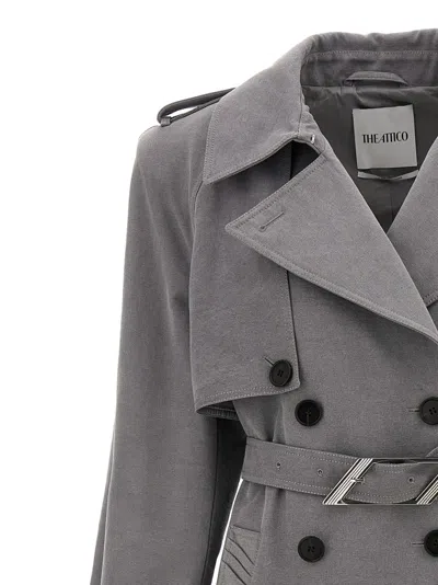 Attico Double-breasted Trench Coat