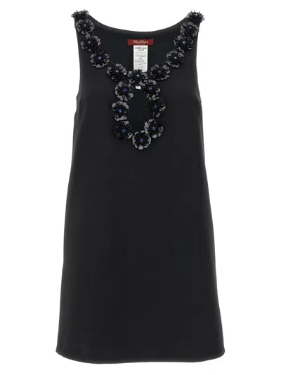 Max Mara Delis Mini Dress In Black