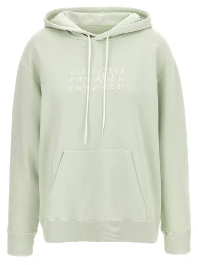 Mm6 Maison Margiela Numeric Signature Mm6 Sweatshirt Green In Green