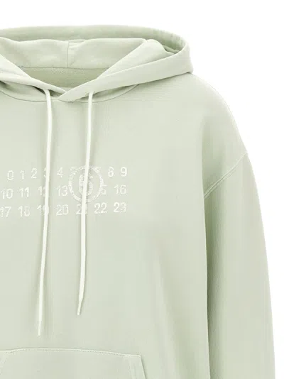 Mm6 Maison Margiela Numeric Signature Mm6 Sweatshirt Green In Green