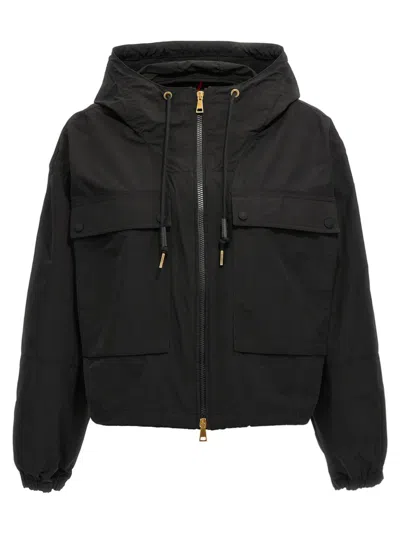 Moncler 'sauvan' Parka In Black
