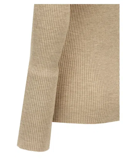 Brunello Cucinelli Ribbed Lurex Cashmere Blend Cardigan