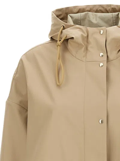 Moncler Beige Cotton Blend Gaillon Parka
