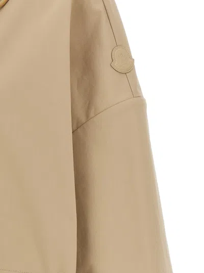 Moncler Beige Cotton Blend Gaillon Parka
