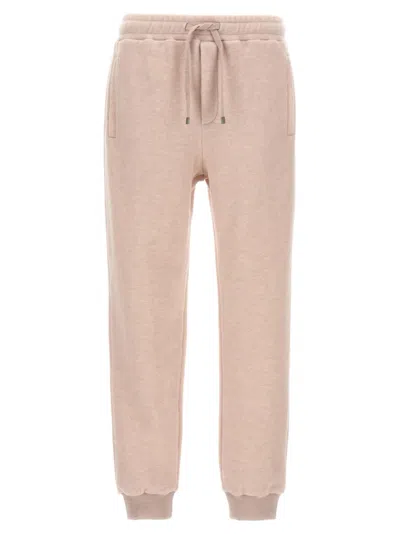 Etro Wool Blend Joggers With Embroidered Logo In Pink