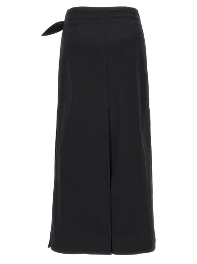 Ganni Herringbone Canvas' Skirt