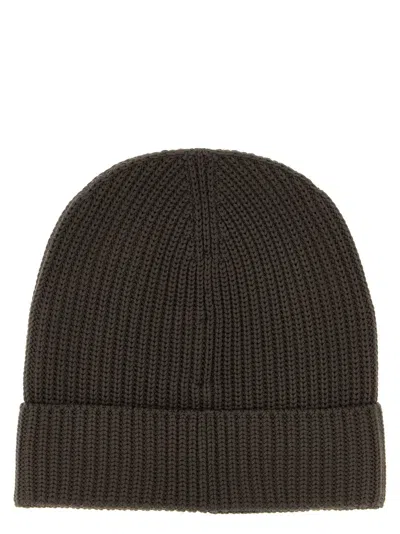 Brioni Ribbed Wool Beanie Cuff Folded
