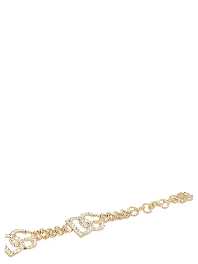 Dolce & Gabbana Crystal Logo Bracelet