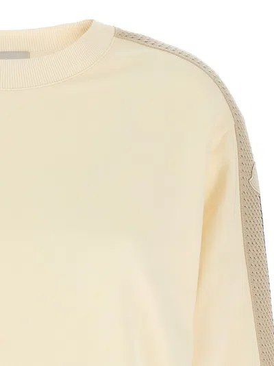 Moncler Oversized Cotton Jersey Sweatshirt With Crochet Detailing