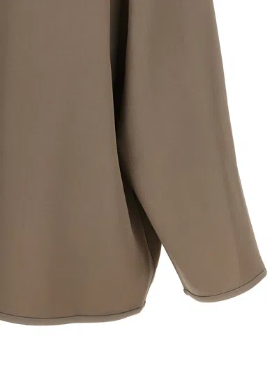 Fear Of God Collared Wool Jacket Long Sleeves Relaxed Fit In Brown