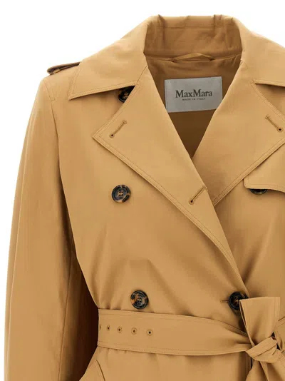 Max Mara Landa Cotton Poplin Short Trench Coat