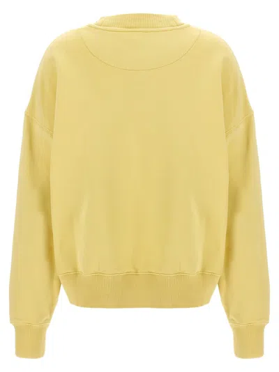 Attico The  Brushed Cotton Sweatshirt With Front Logo Patch