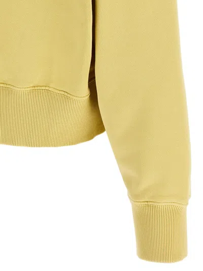 Attico The  Brushed Cotton Sweatshirt With Front Logo Patch