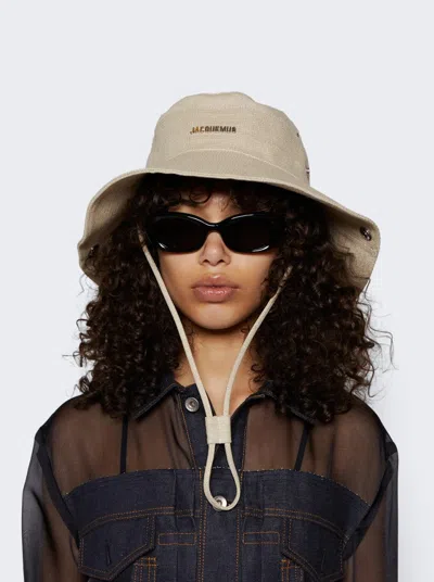 Jacquemus The De-nîmes Denim Bucket Hat Off-white