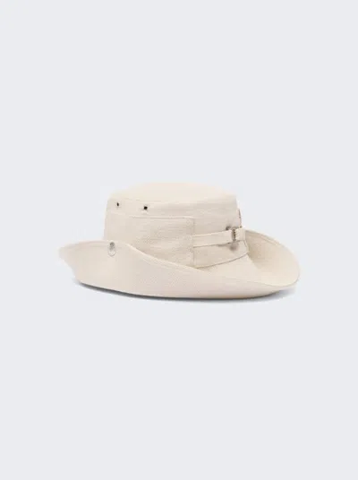 Jacquemus The De-nîmes Denim Bucket Hat Off-white