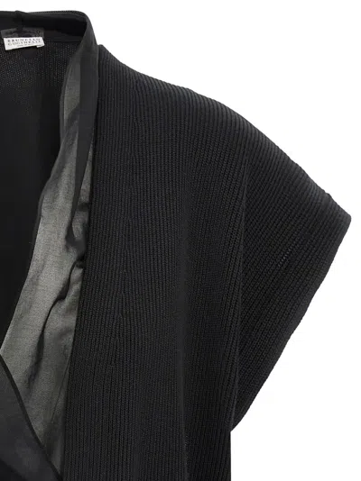 Brunello Cucinelli Layered Cardigan Sweaters And Cardigans