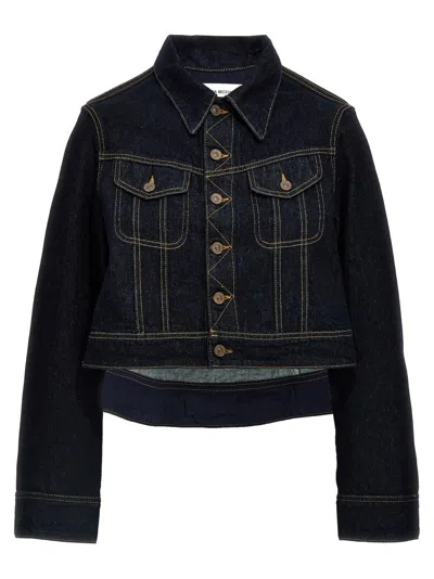 Victoria Beckham Women Denim Cropped Jacket