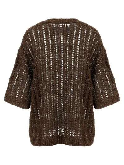 Brunello Cucinelli Women Sweater In Perforated Knit