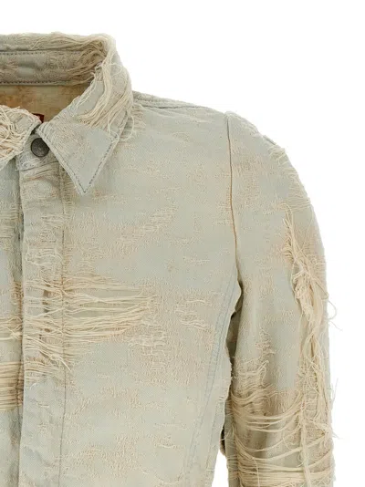 Diesel White De-madeline-fsg Shirt In Neutral