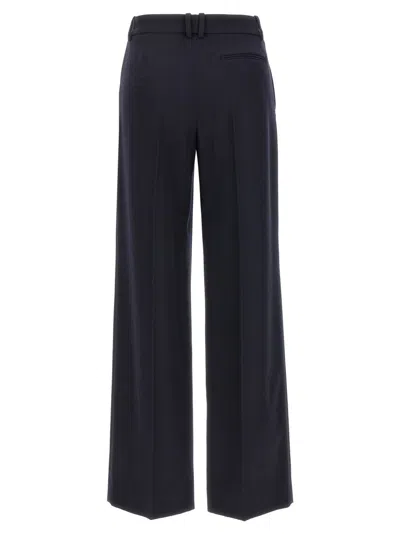 The Row Encore Wool Wide-leg Pants In Blue