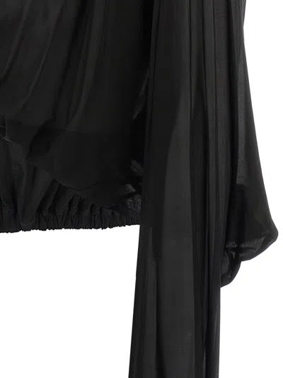 Rick Owens 'crooped Hooded Tunic' Sweater