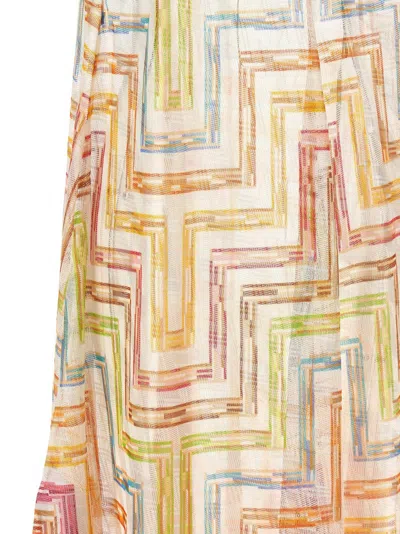 Missoni Tulle Dress With Asymmetrical Hem And Spaghetti Straps