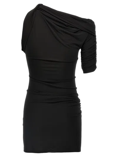 Jacquemus La Mini Robe Drapeado Asymmetric Draped Stretch-jersey Mini Dress